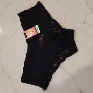 Cheeky Lace Hipster Maidenform Women Size 7 Large Black